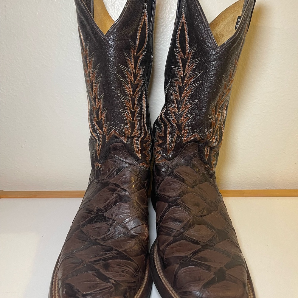 Cinch Genuine Leather Square Toe Cowboy Western Boots Size 10.5 D